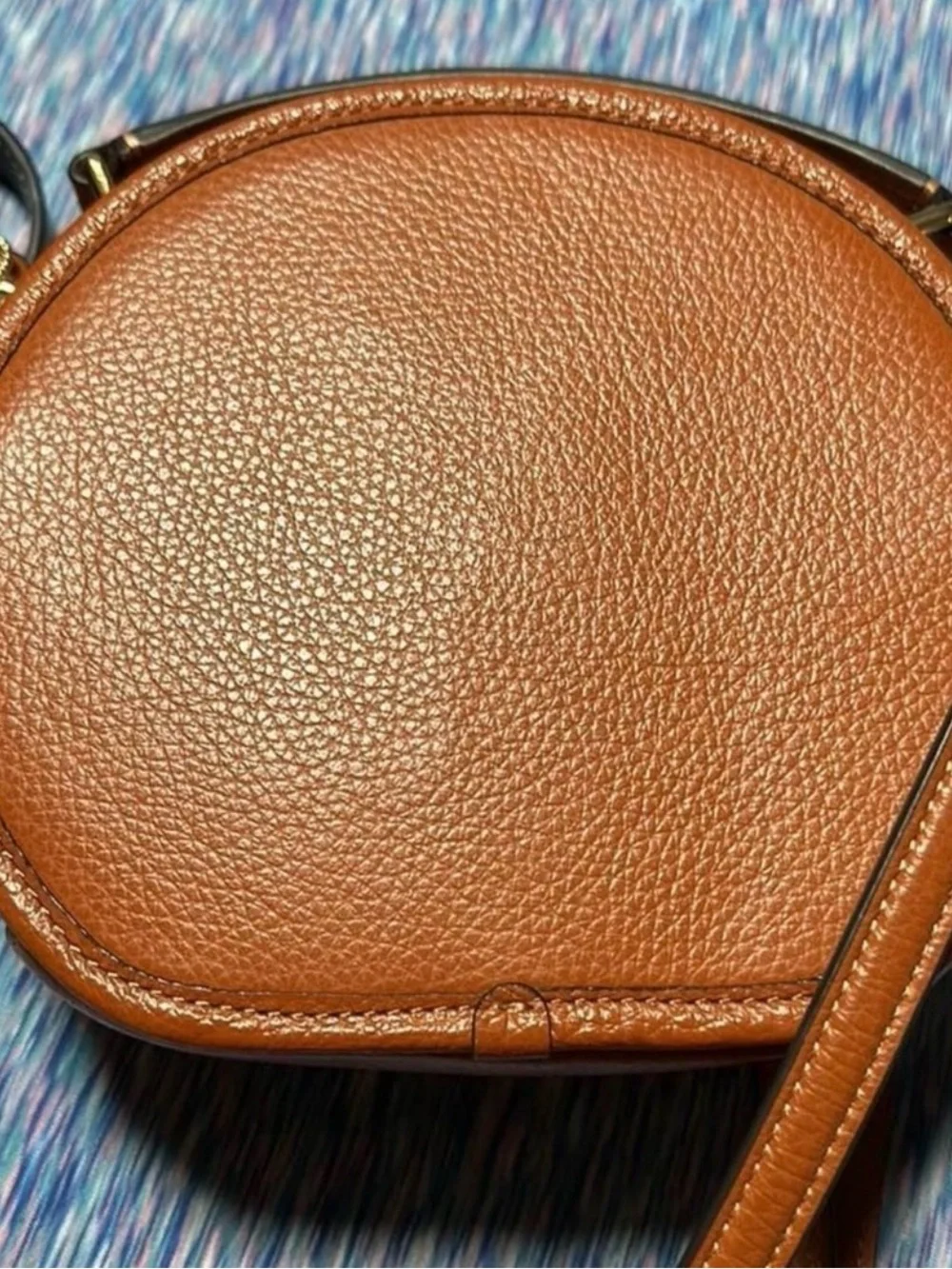 Coach Brown Round Mini Crossbody Bag